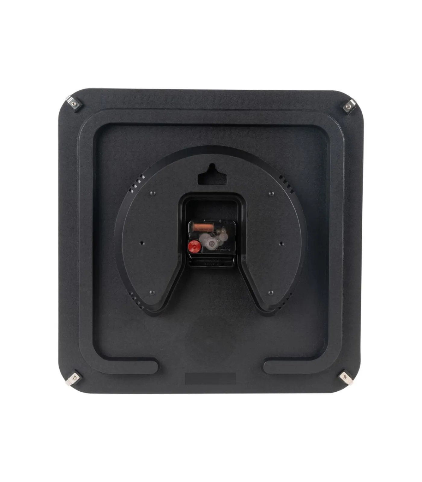 Outlet Wandklok Sucinto Dome Square - Zwart - 35x35x35cm Klokken