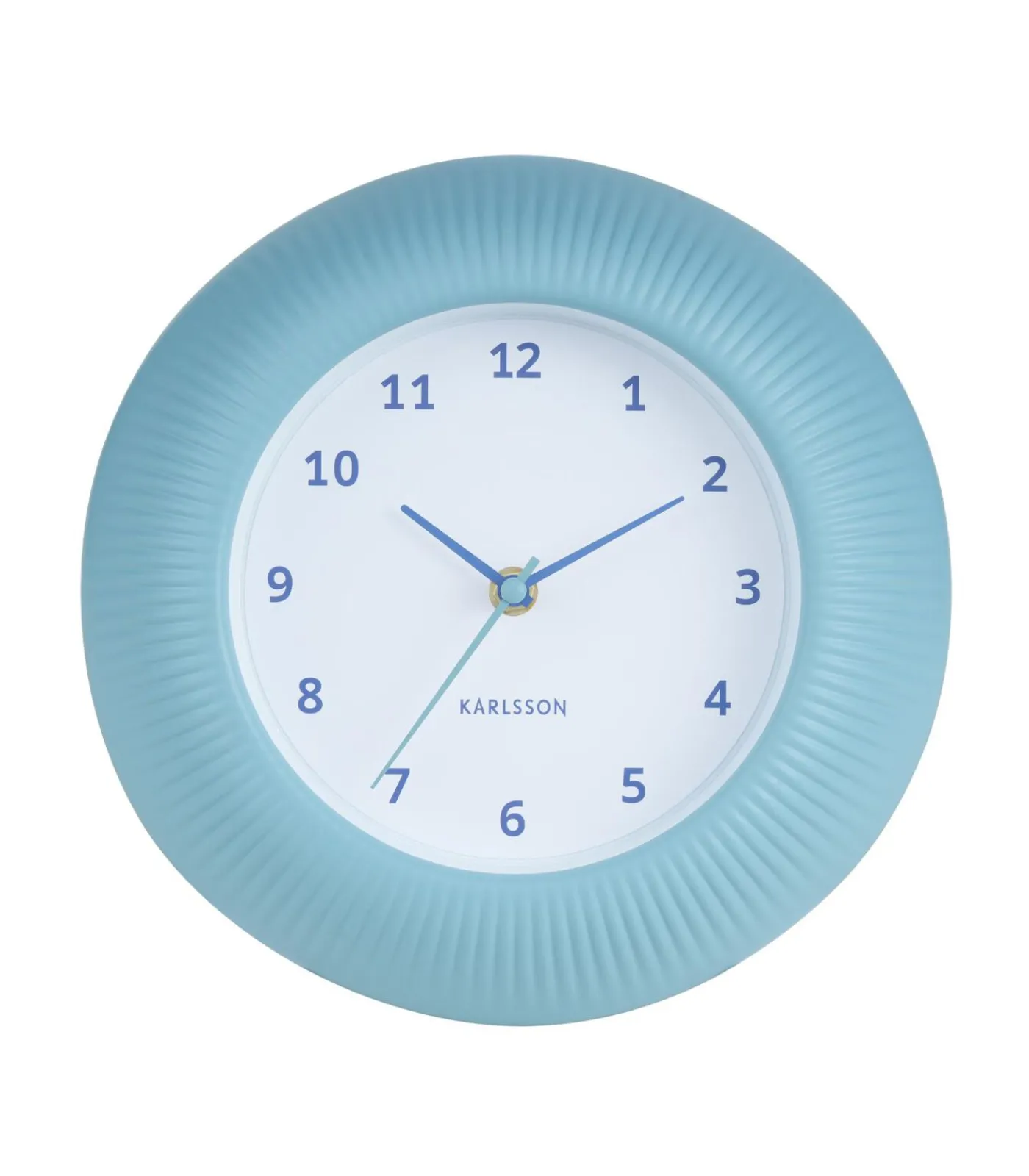 Outlet Wandklok Tender Rib - Mistig blauw - Ø25cm Klokken