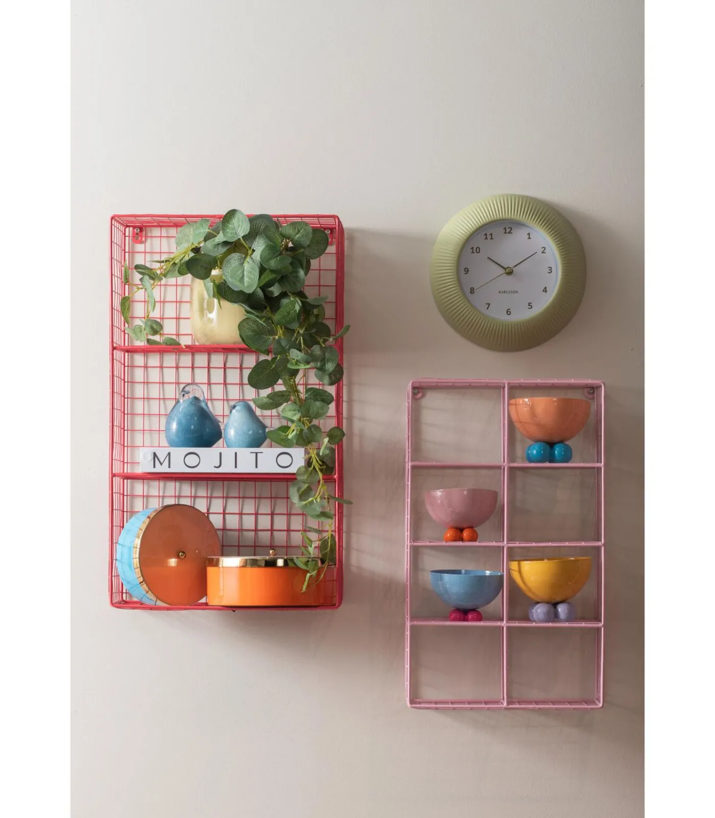 Best Wandklok Tender Rib - Theegroen - Ø25cm Klokken