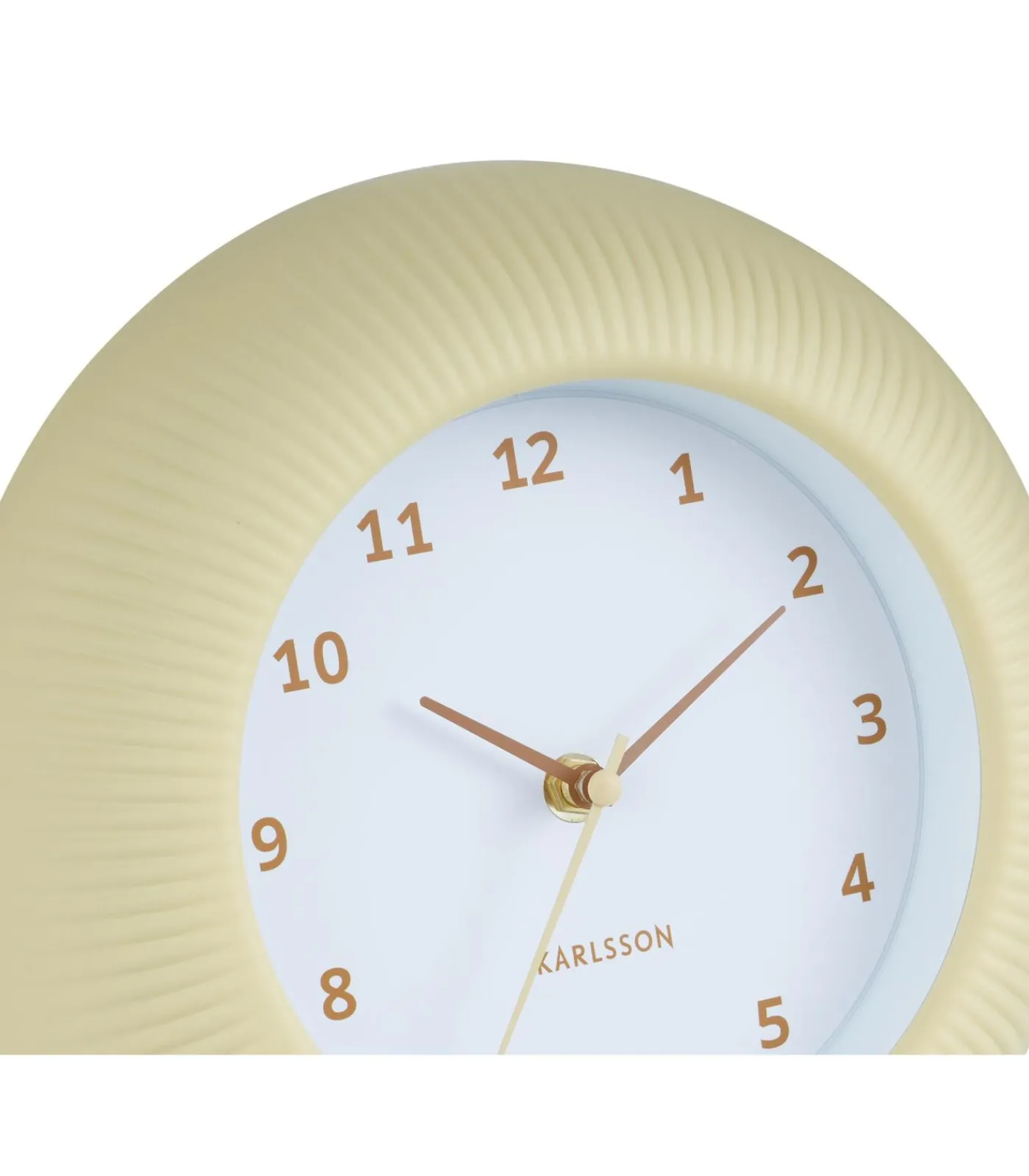 Clearance Wandklok Tender Rib - Zachtgeel - Ø25cm Klokken