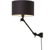 Wandlamp Amsterdam - Zwart/Zwart - 65x32x45cm Muurverlichting