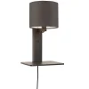 Sale Wandlamp Andes - Bamboe Zwart/Donkergrijs - 19x24x36cm Muurverlichting