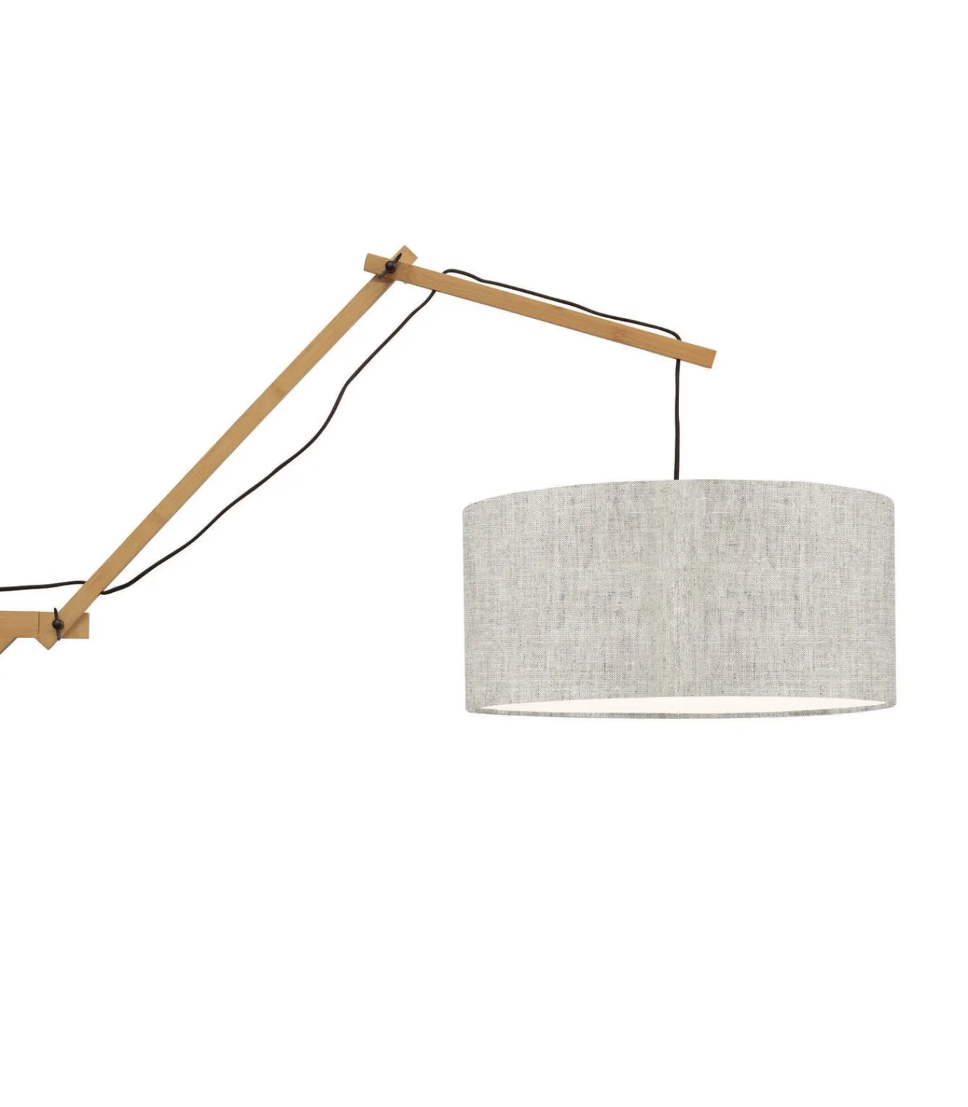 New Wandlamp Andes - Bamboe/Naturel - 95x47x55cm Muurverlichting