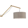 New Wandlamp Andes - Bamboe/Taupe - 95x47x55cm Muurverlichting