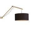 Online Wandlamp Andes - Bamboe/Zwart - 95x47x55cm Muurverlichting
