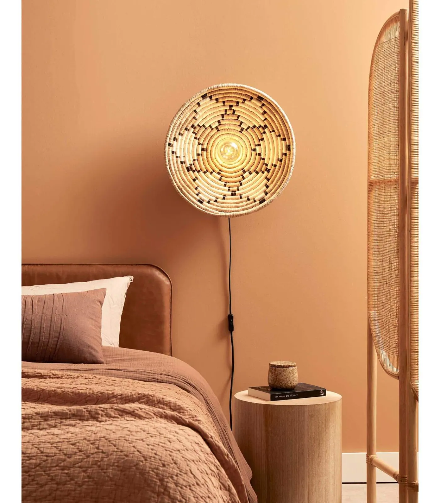 Discount Wandlamp Andros - Naturel/Wit - Ø45cm Muurverlichting