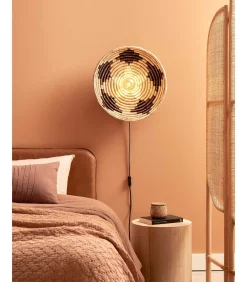 Wandlamp Andros - Naturel/Zwart - Ø45cm Muurverlichting
