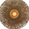 New Wandlamp Bali - Bamboe/Zwart - Ø87cm Muurverlichting