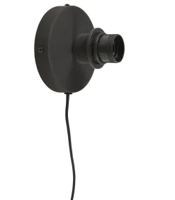 Hot Wandlamp Bali - Bamboe/Zwart - Ø60cm Muurverlichting