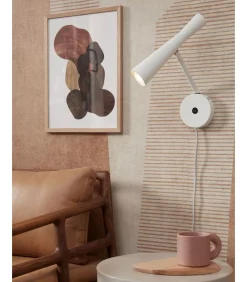 Clearance Wandlamp Bordeaux - Wit - 10.5x26x34.5cm Muurverlichting