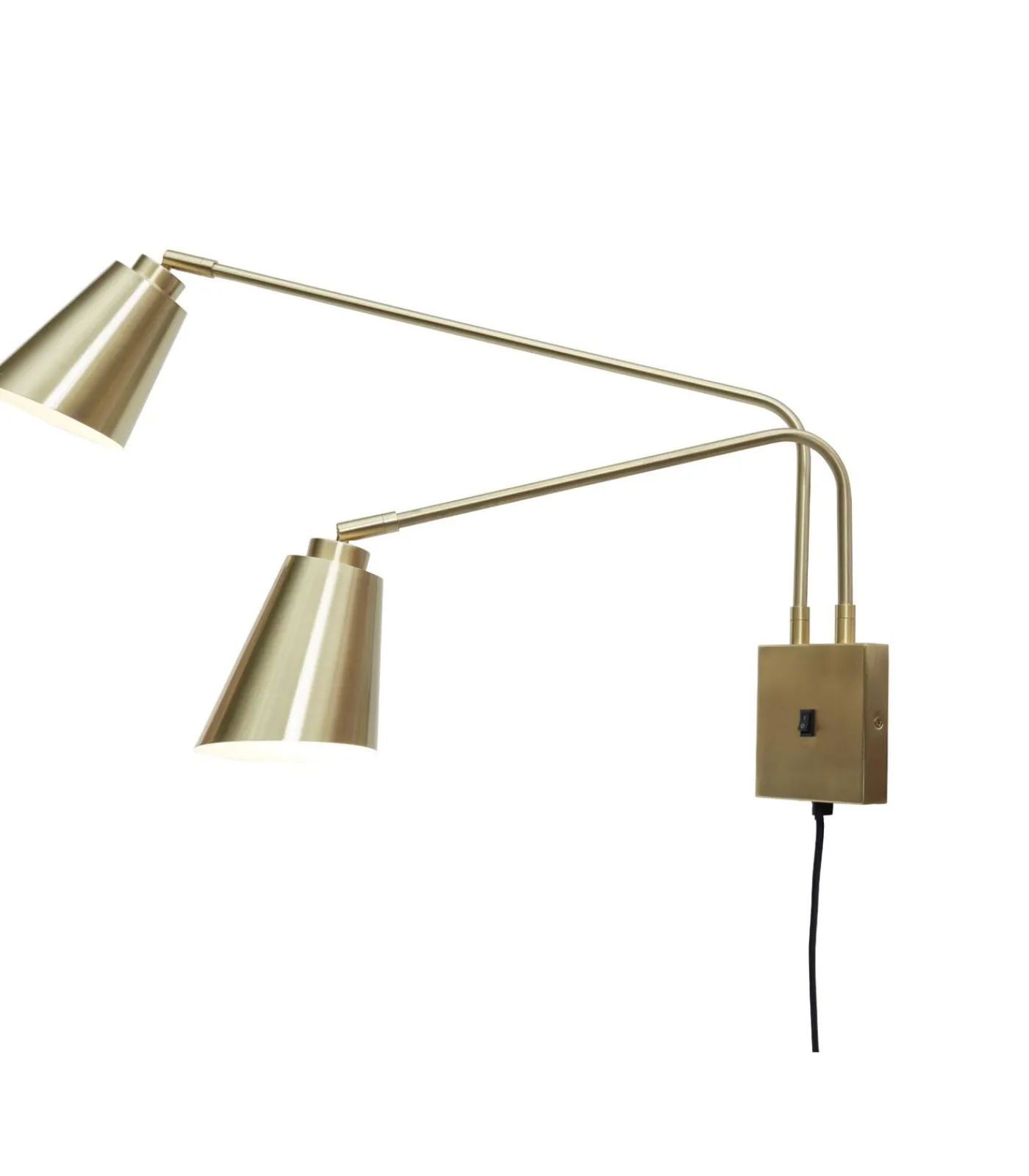 Online Wandlamp Bremen - Goud - 130x60x49cm - 2L Muurverlichting