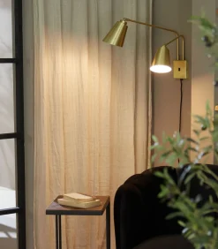 Online Wandlamp Bremen - Goud - 130x60x49cm - 2L Muurverlichting