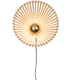 Discount Wandlamp Bromo - Bamboe - Asymmetrisch - Ø40cm Muurverlichting