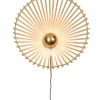 Online Wandlamp Bromo - Bamboe - Asymmetrisch - Ø50cm Muurverlichting