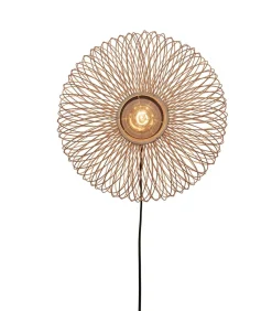 Sale Wandlamp Cango - Bamboe - Ø40cm Muurverlichting