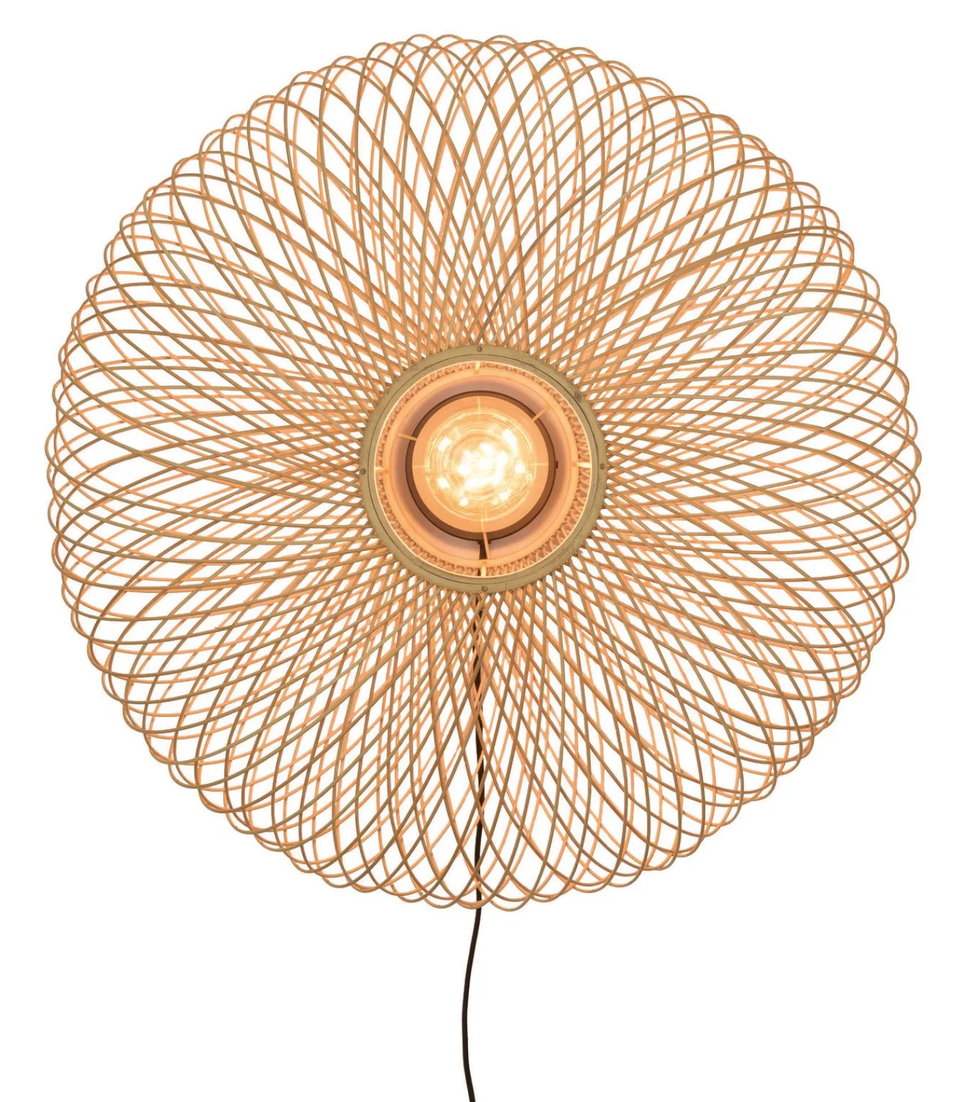 Clearance Wandlamp Cango - Bamboe - Ø60cm Muurverlichting