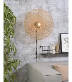 Clearance Wandlamp Cango - Bamboe - Ø60cm Muurverlichting