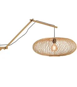Outlet Wandlamp Cango - Bamboe - 105x60x60cm Muurverlichting