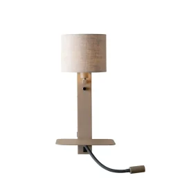 Online Wandlamp Florence - Bruin - 24x24x52cm Muurverlichting