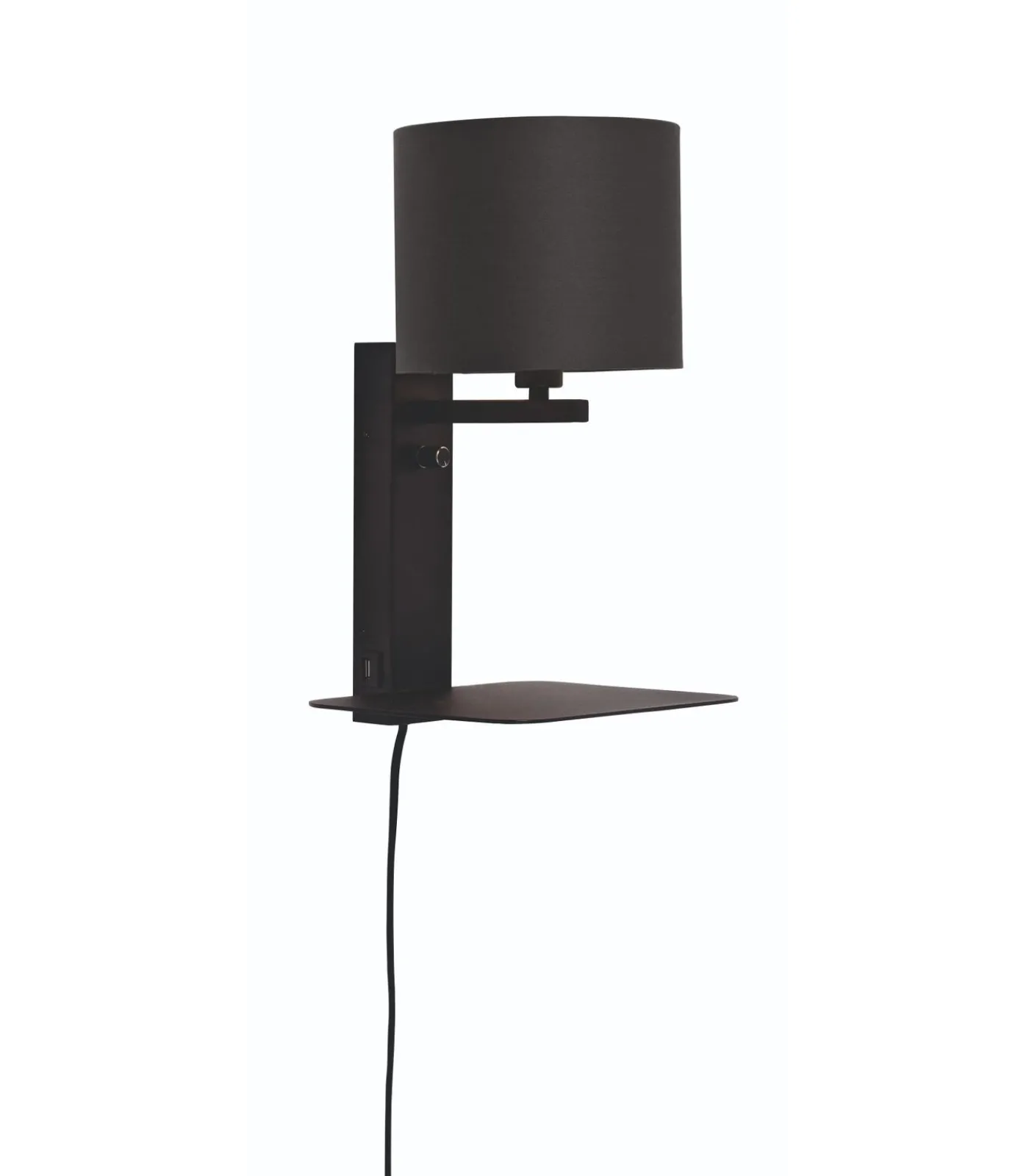 Hot Wandlamp Florence - Zwart/Zwart - 24x22x42cm Muurverlichting
