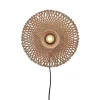 Sale Wandlamp Kalimantan - Bamboe - Ø30cm Muurverlichting