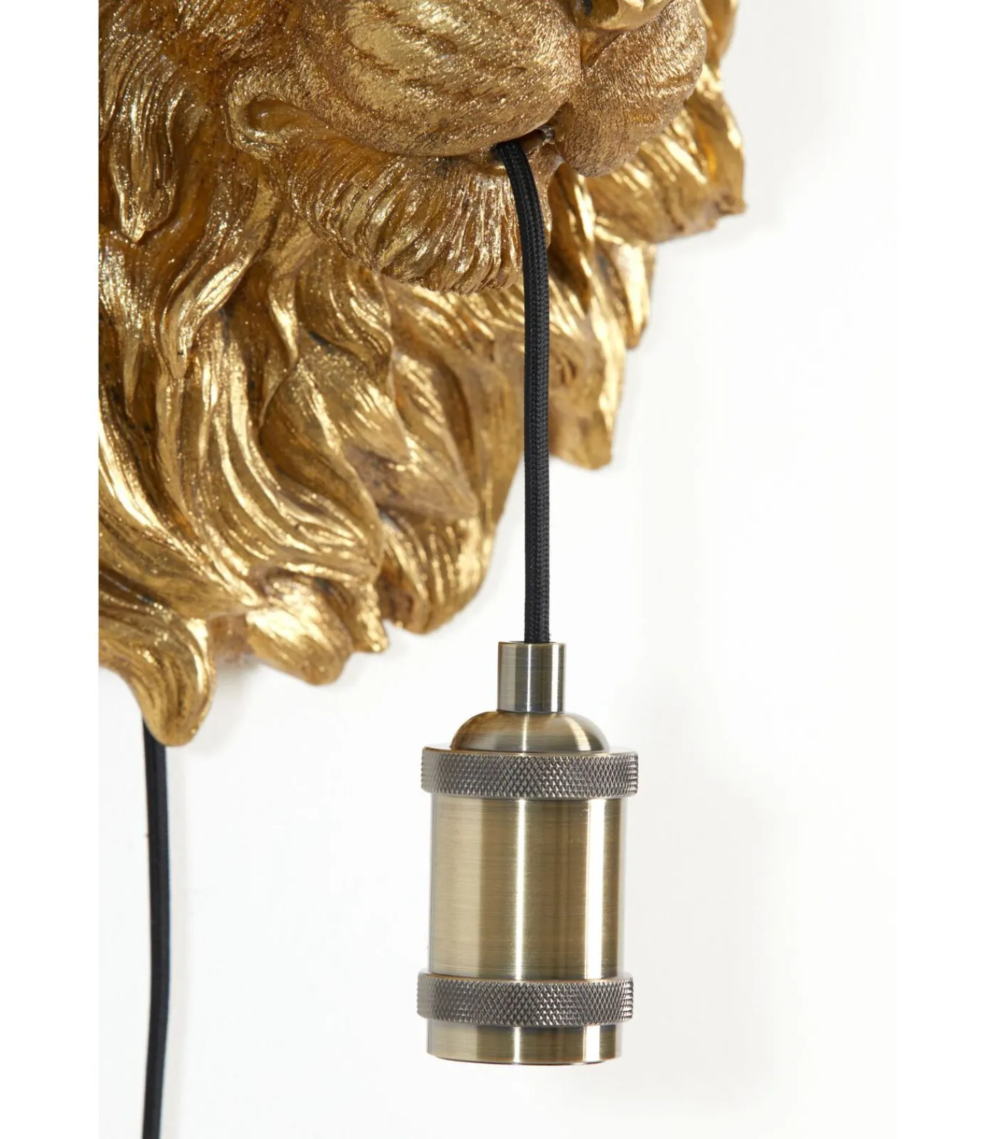 New Wandlamp Lion - Brons - 33.5x19x40.5cm Muurverlichting