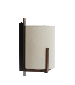 Outlet Wandlamp Litto - Donkerbruin - 22x18x36cm Muurverlichting