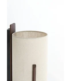 Outlet Wandlamp Litto - Donkerbruin - 22x18x36cm Muurverlichting