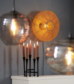 Wandlamp Lyra - Bruin - Ø43cm Muurverlichting