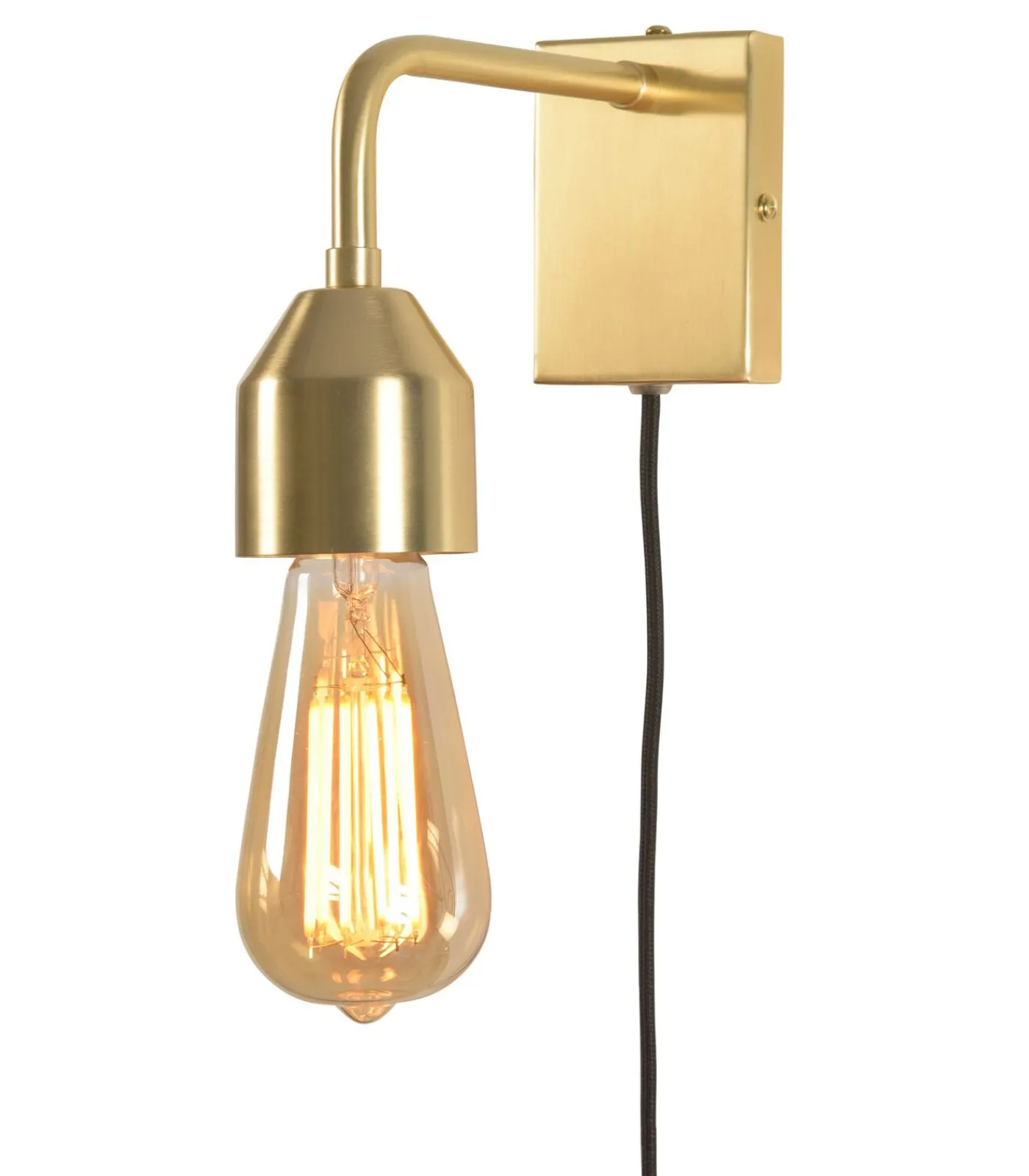 Best Wandlamp Madrid - Goud - 20x7x15cm Muurverlichting