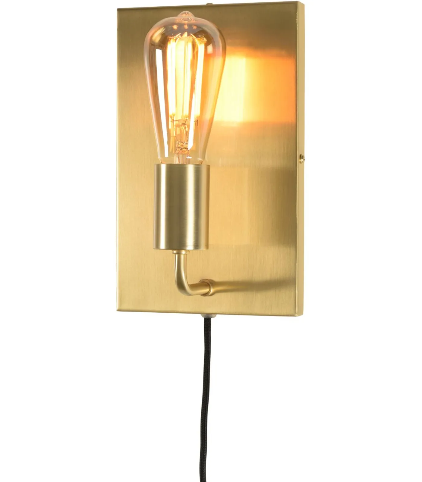 Clearance Wandlamp Madrid - Goud - 15x10x25cm Muurverlichting