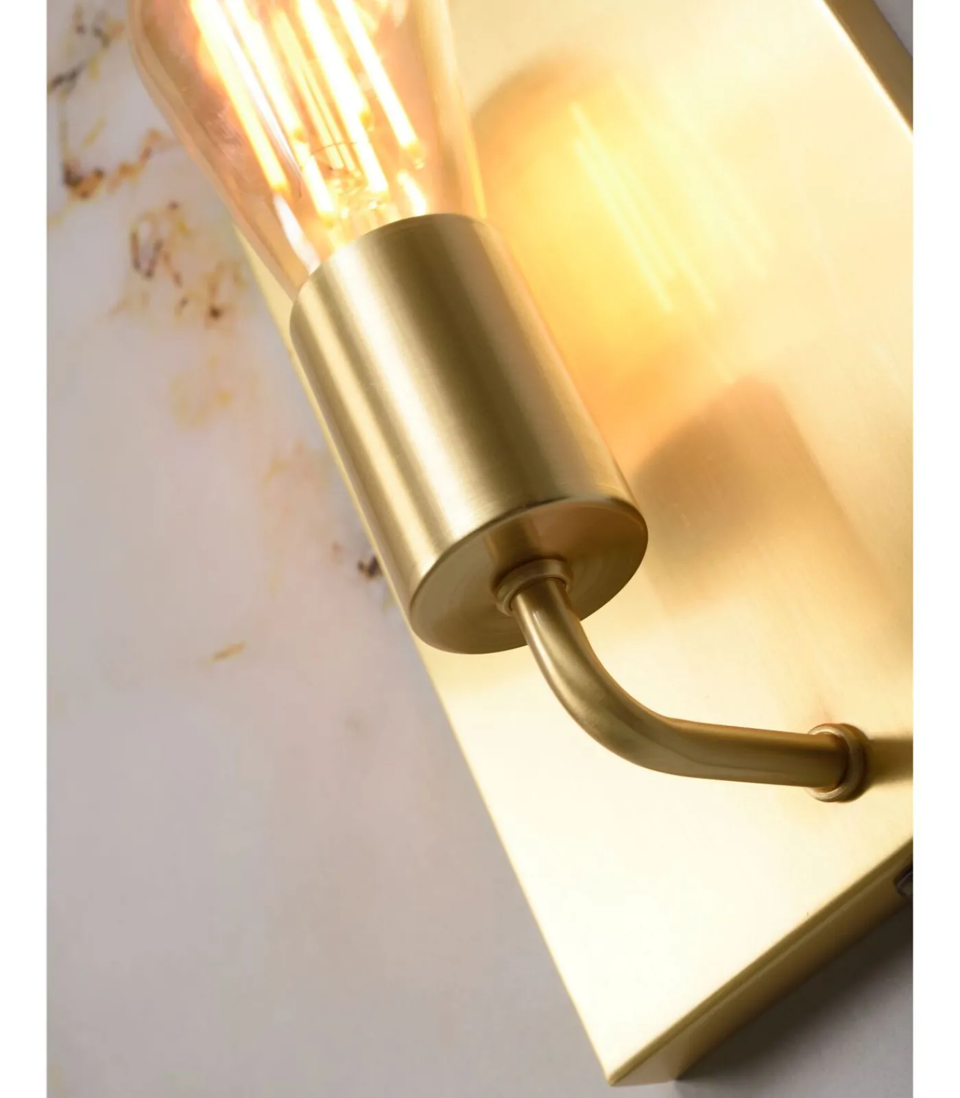 Clearance Wandlamp Madrid - Goud - 15x10x25cm Muurverlichting