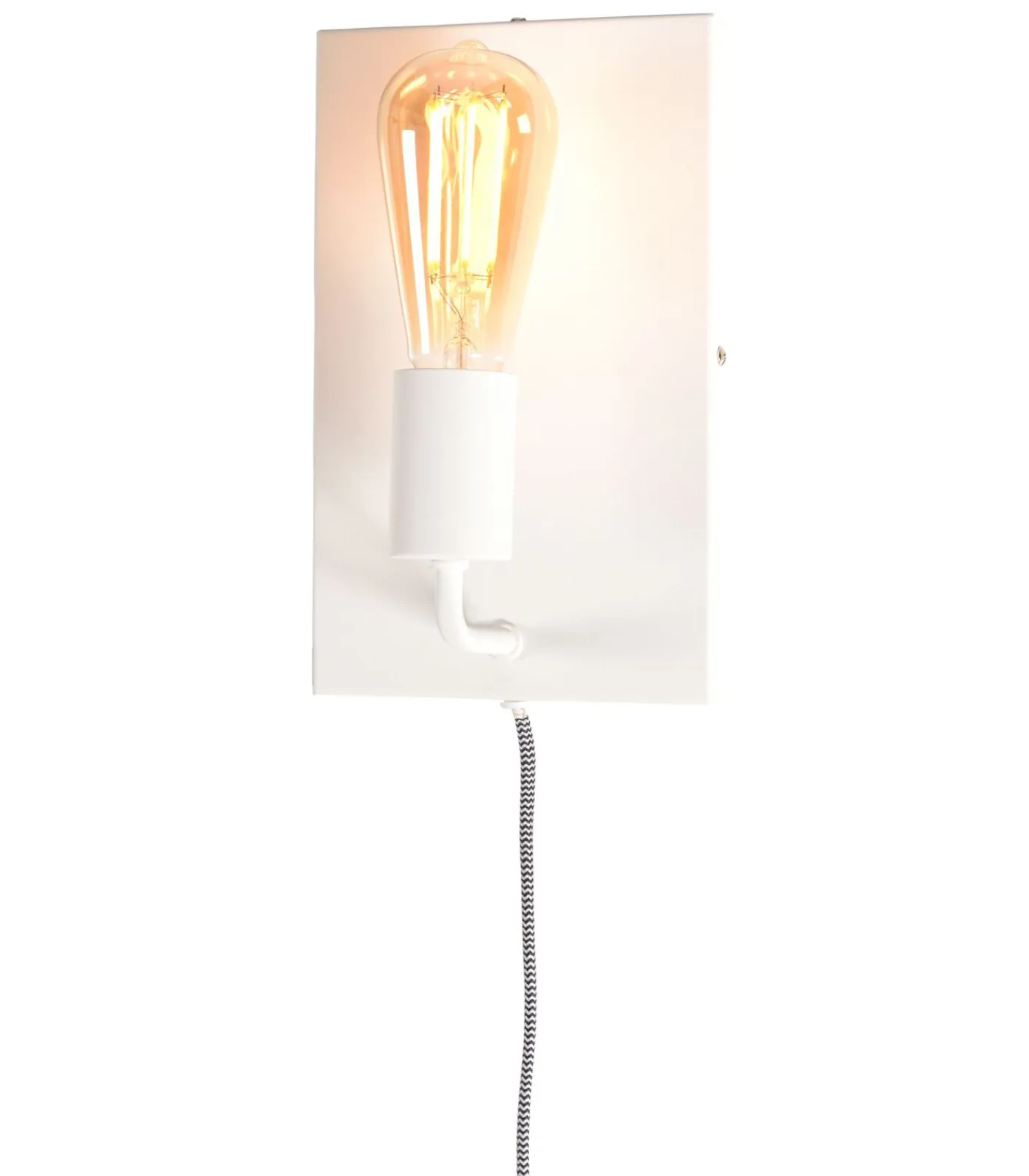 Clearance Wandlamp Madrid - Wit - 15x10x25cm Muurverlichting