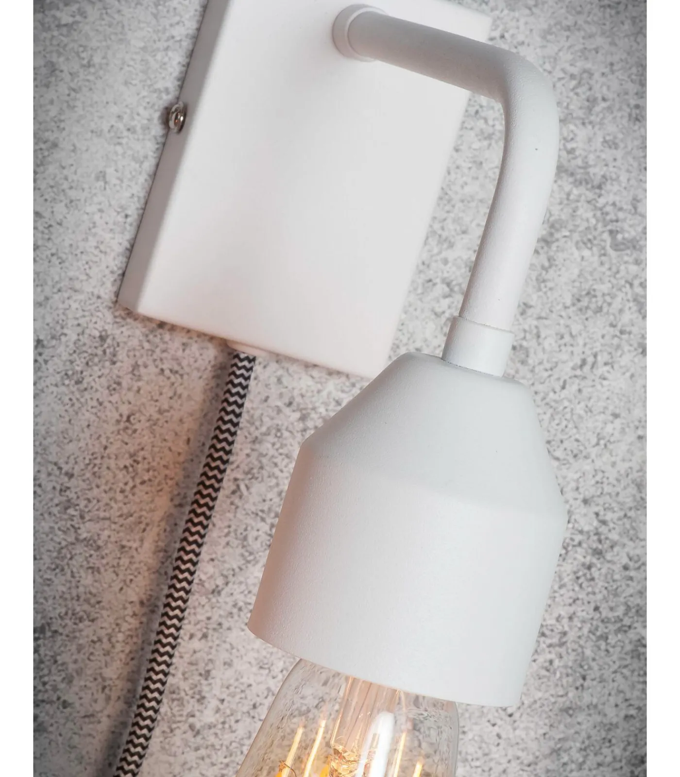 Clearance Wandlamp Madrid - Wit - 20x7x15cm Muurverlichting