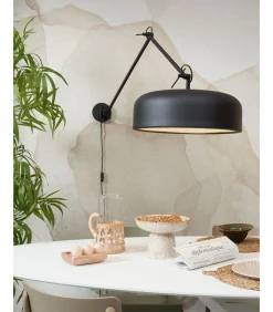 Clearance Wandlamp Marseille - Zwart - Ø48cm Muurverlichting