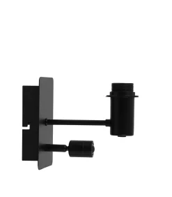 Clearance Wandlamp Montana - Zwart - 20x11x18cm Muurverlichting