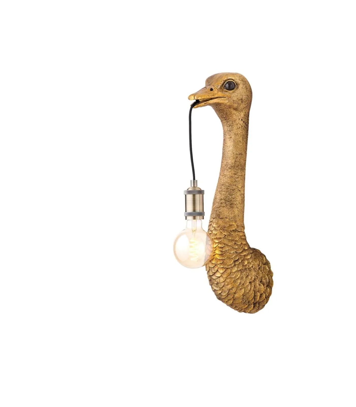 Sale Wandlamp Ostrich - Antiek Brons - 18x15.5x57.5cm Muurverlichting