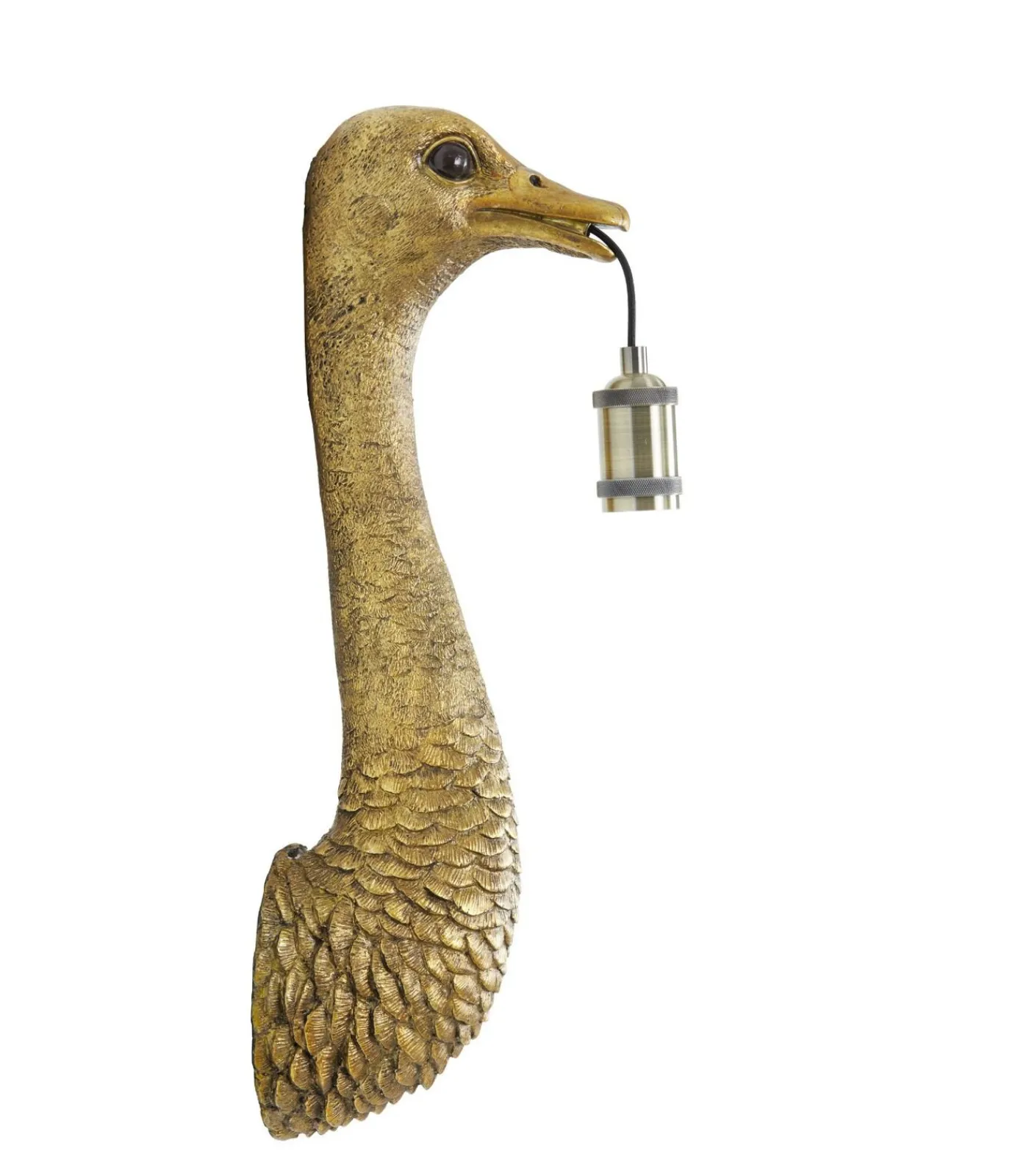 Sale Wandlamp Ostrich - Antiek Brons - 18x15.5x57.5cm Muurverlichting