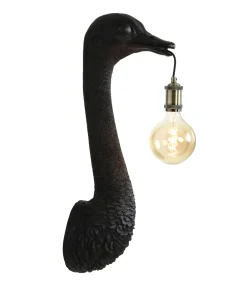 Clearance Wandlamp Ostrich - Zwart - 18x15.5x57.5cm Muurverlichting
