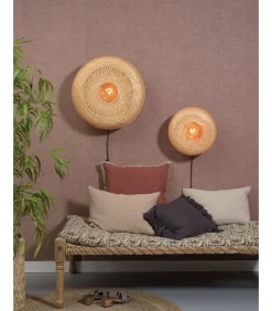 Wandlamp Palawan - Bamboe - Ø40cm Muurverlichting