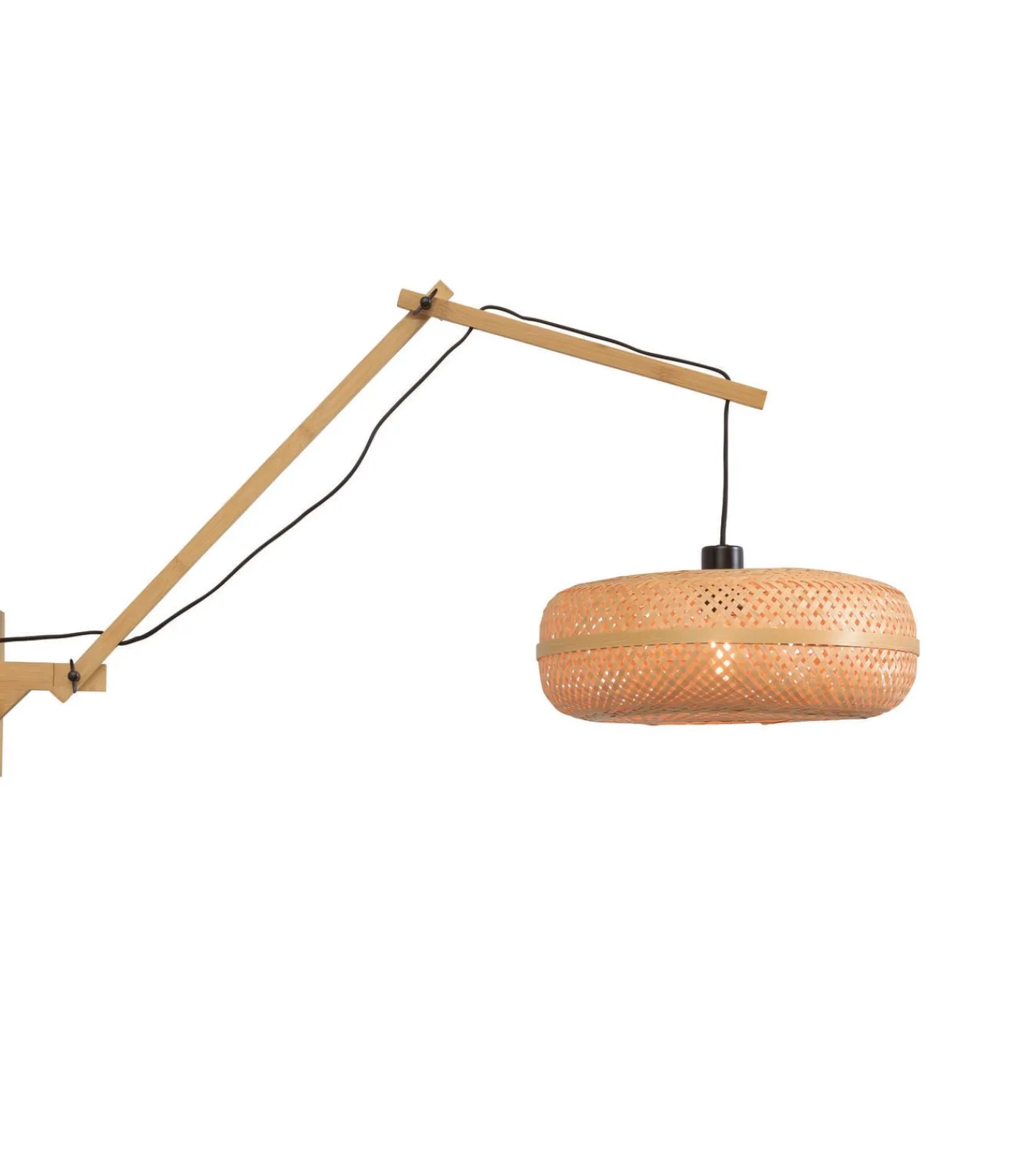 Outlet Wandlamp Palawan - Bamboe - 100x40x70cm Muurverlichting