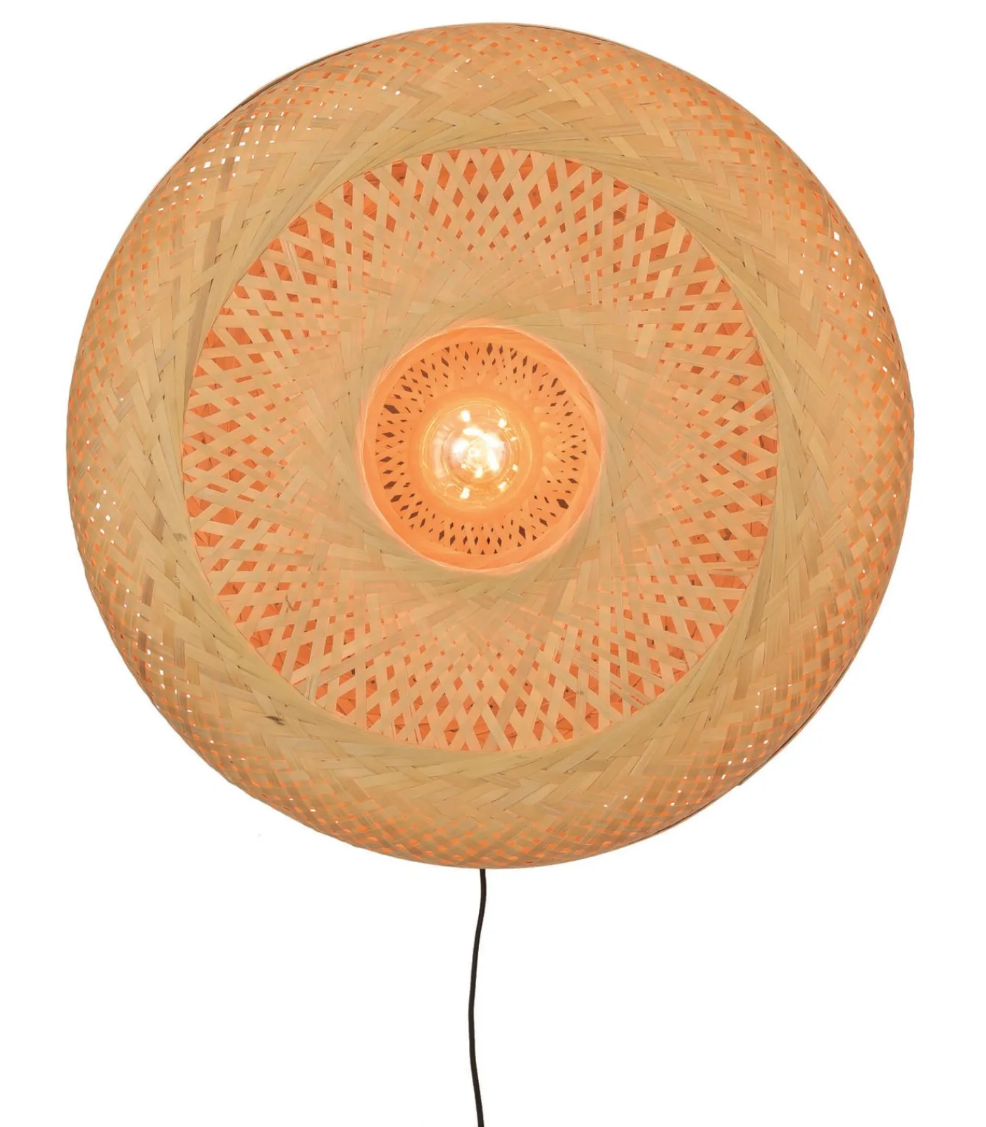 Clearance Wandlamp Palawan - Bamboe - Ø60cm Muurverlichting