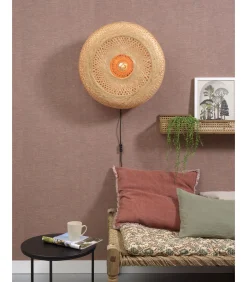 Clearance Wandlamp Palawan - Bamboe - Ø60cm Muurverlichting