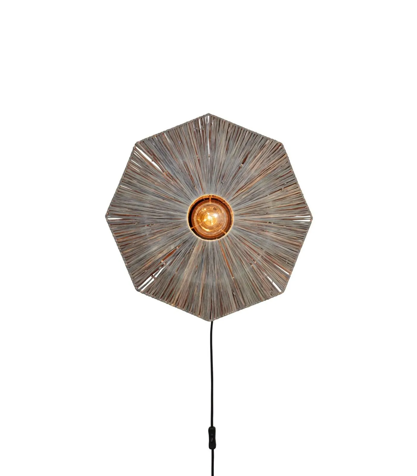 New Wandlamp Panama - Donker grijs - 45x7x45cm Muurverlichting