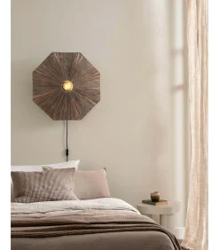 New Wandlamp Panama - Donker grijs - 65x7x65cm Muurverlichting