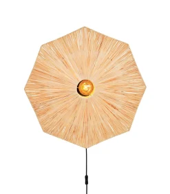 Wandlamp Panama - Naturel - 65x7x65cm Muurverlichting
