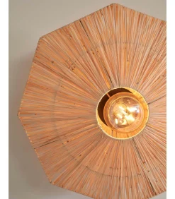 Online Wandlamp Panama - Naturel - 45x7x45cm Muurverlichting