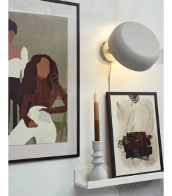 Wandlamp Porto - Grijs - Ø25cm Muurverlichting