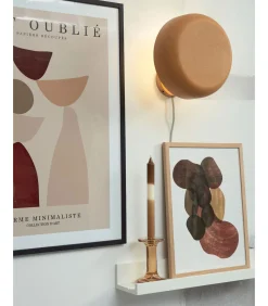 Best Wandlamp Porto - Oranje - Ø25cm Muurverlichting