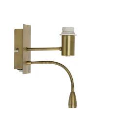 Outlet Wandlamp Regina - Brons - 20x11x35cm Muurverlichting